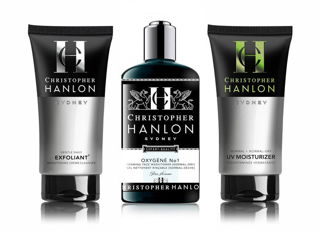 Passo 3 OFFERTA PER LA CURA DELLA PELLE PER UOMINI Normale + Norm–Secco