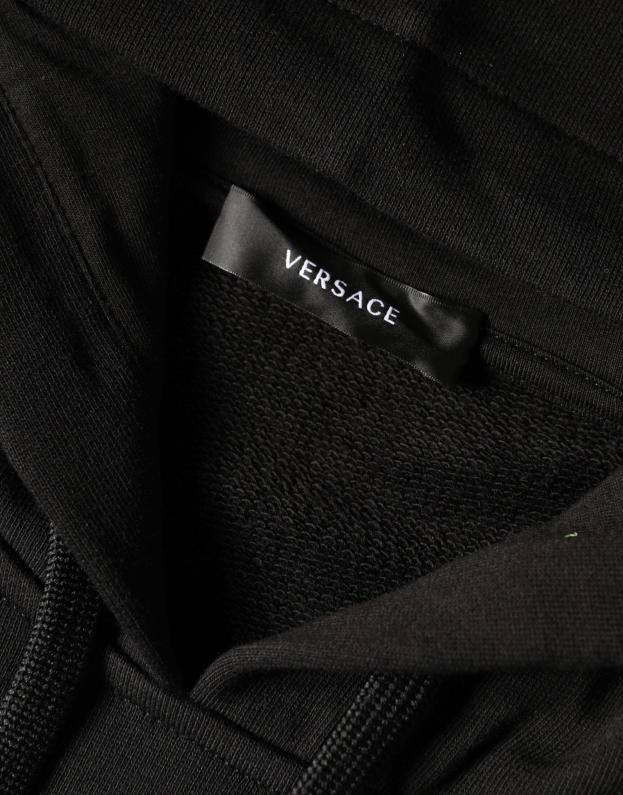 Schwarzer Medusa Druck Baumwolle HoodiePullover Sweatshirt Pullover