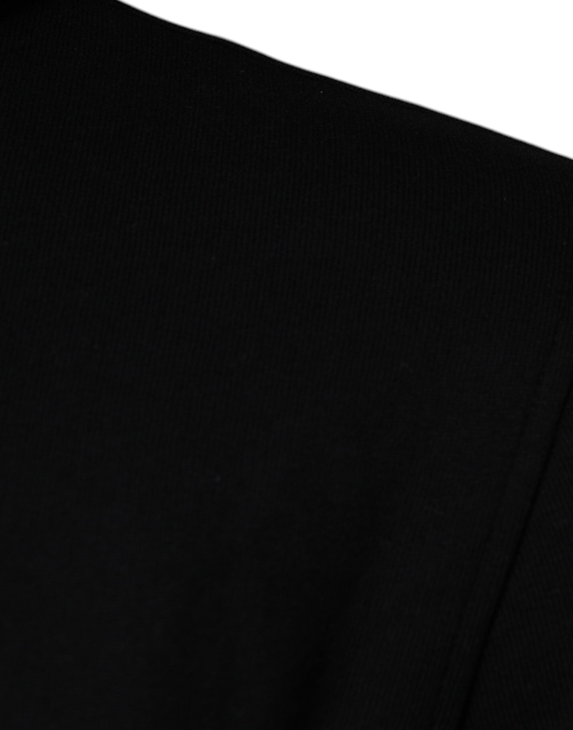 Schwarzer Medusa Baumwoll-Kapuzenpullover Pullover Sweatshirt Sweater