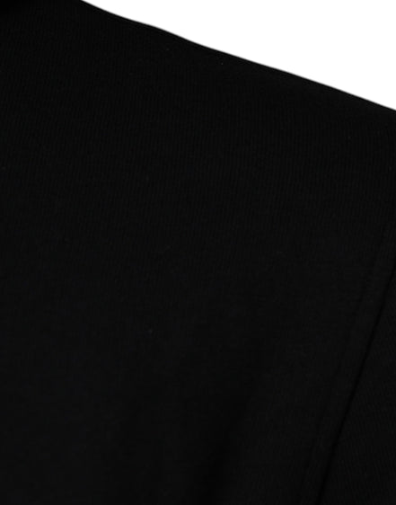 Schwarzer Medusa Baumwoll-Kapuzenpullover Pullover Sweatshirt Sweater