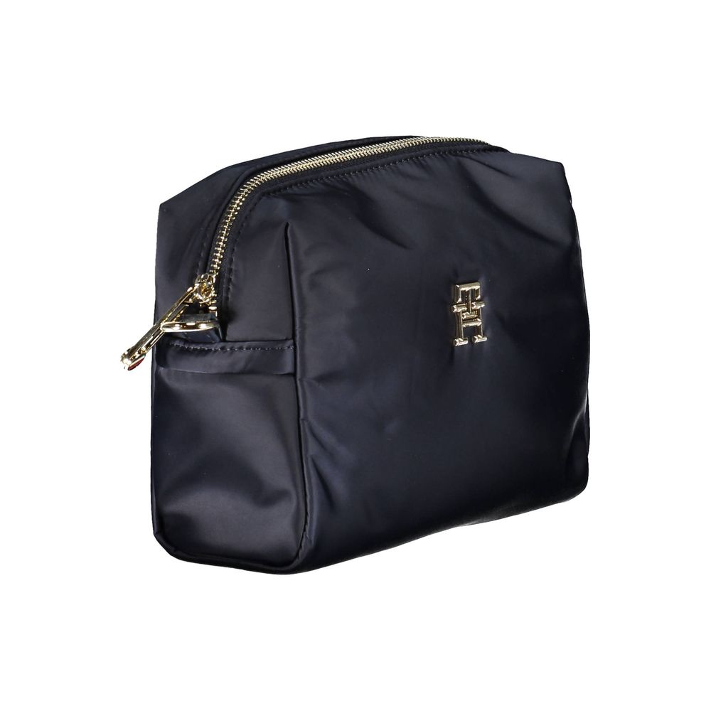 Blaue Polyester-Handtasche