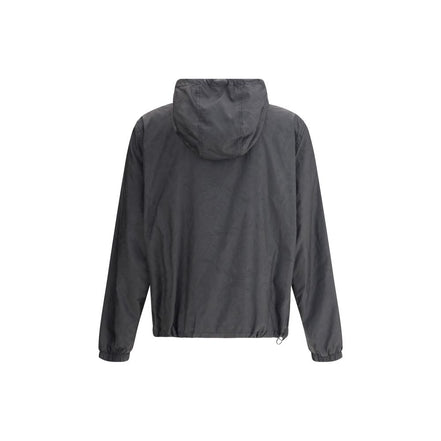 Schwarze Polyester-Jacke