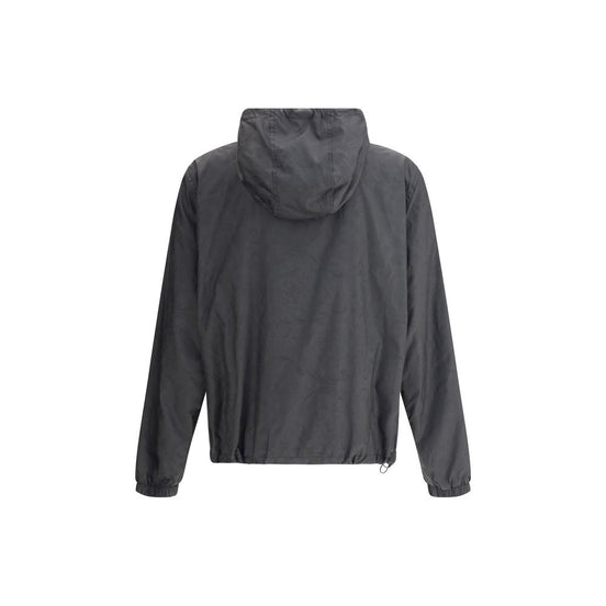 Schwarze Polyester-Jacke