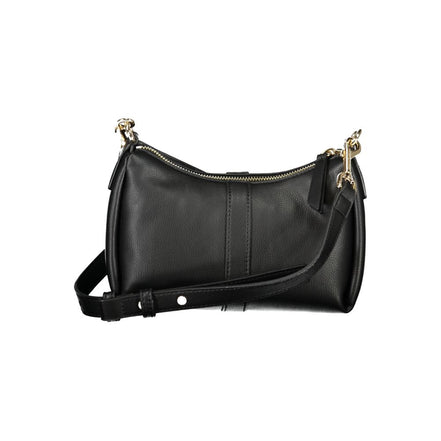 Schwarze Polyester Handtasche