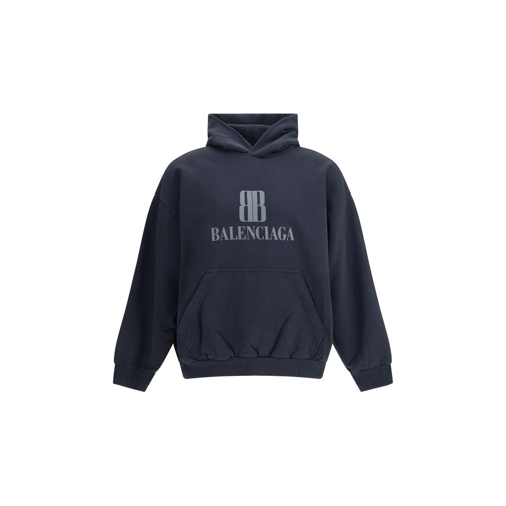 Baumwoll-Sweatshirt in Schwarz