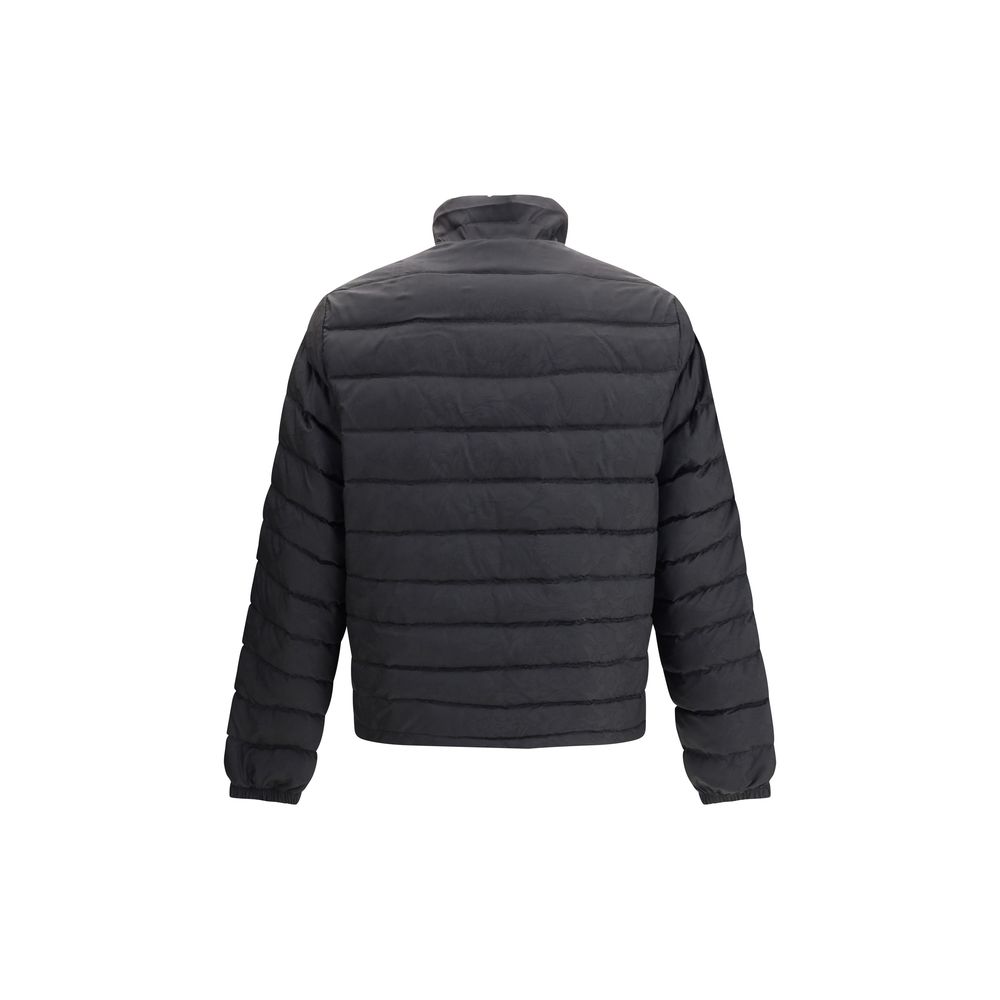 Schwarze Polyester-Jacke