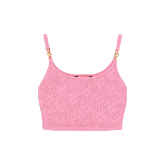 Bunt gemusterte Tanktops aus Elastan