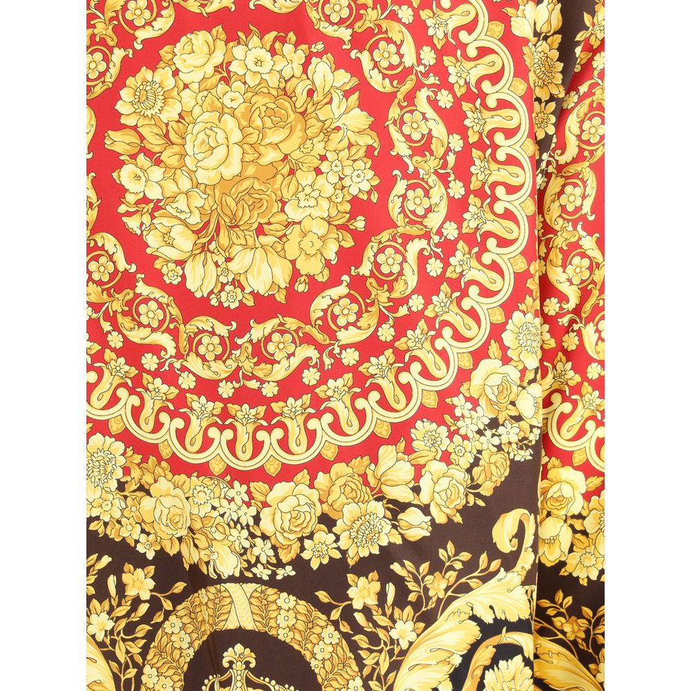 Seidenhemd mit Muster in Multicolor