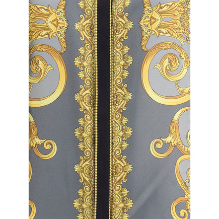 Seidenhemd mit Muster in Multicolor